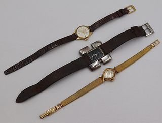 JEWELRY. Grouping of Gold and Silver Watches.