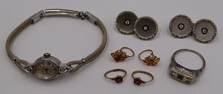 JEWELRY. Assorted Grouping of Vintage Gold Jewelry