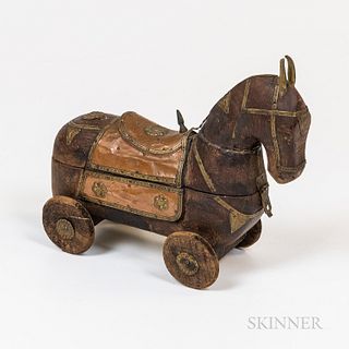 Wooden Horse on Wheels