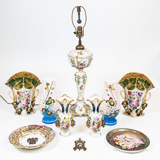 Group of Porcelain and Glass Items