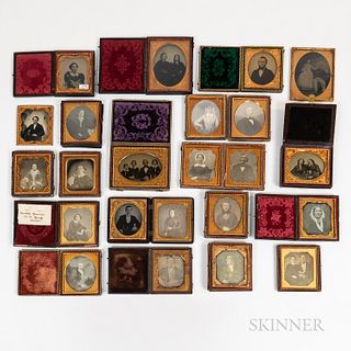 Group of Daguerreotypes, Ambrotypes, and Tintypes