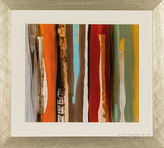 Four Framed Abstract Reproductions