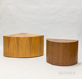 Two Frank Robinson-designed Teak Veneer Side Tables