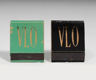 VIVIEN LEIGH. 
Two DUNHILL brand flat matchboxes. England, 1960s.