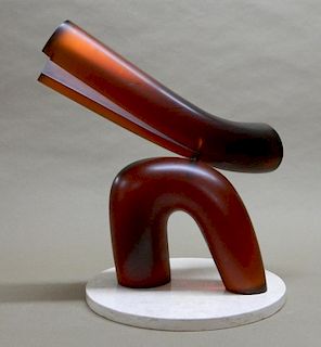 David E. Davis resin sculpture