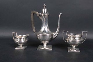Wallace & Sons Silver Three Piece Coffee Service