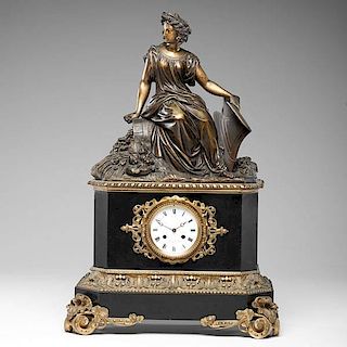 Perrelet et Fils Figural Mantel Clock 