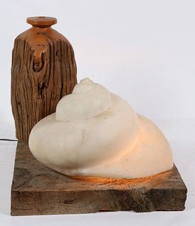 Joan Benjamin, Driftwood and Alabaster Sculpture