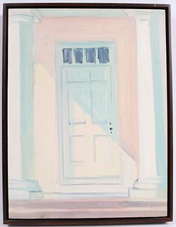 Lois Dodd, Oil on Panel, "Doorway, Asphodel"