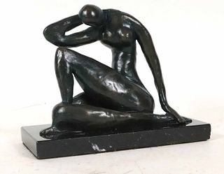 Bronze, Ron Cohen, Seated Female Nude