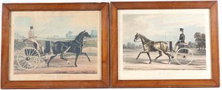 Two Prints, Horse and Carriage