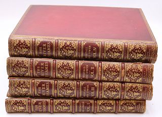 4 Volumes "Picturesque Tour of The River Thames" 