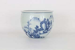 Blue/ White Chinese Porcelain Jar, Qing