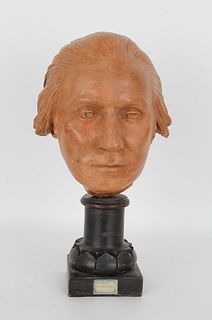 19th C. Terracotta Bust of George Washington