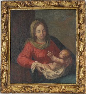 Old Master Painting of Mother and Child