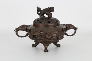 Chinese Archaic Style Bronze Censor