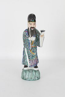 Vintage Porcelain Chinese Robed Figure