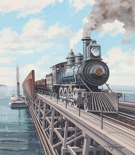 J. Craig Thorpe (B. 1948) "Minnesota Locomotive"