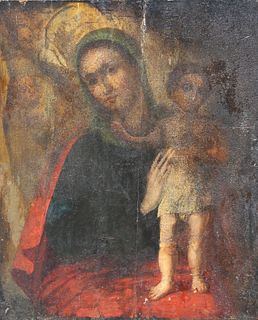 Early 17th C. Old Master Painting of Madonna