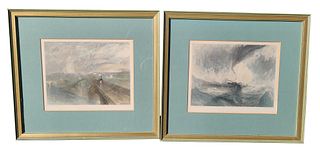 (2) J.M.W. Turner Hand-Colored Lithographs
