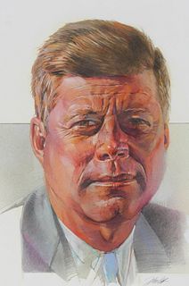 Mark Schuler (B. 1951) "John F. Kennedy" Original