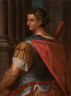 Roman school; XVII century.
"Emperor Tiberius"
Oil on canvas. Reengineered.