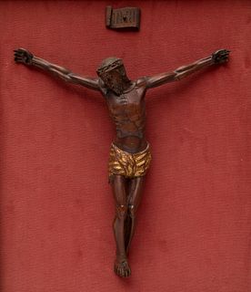 Christ; Spain, 17th century.
Carved and gilded boxwood.