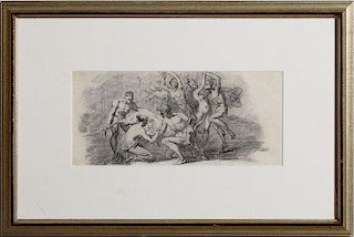 ATTRIBUTED TO PIERRE-PAUL PRUD'HON (1758-1823): SACRIFICIAL SCENE