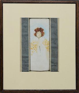 RAPHAEL KIRCHNER (1876-1917): A YOUNG RED-HAIRED BEAUTY