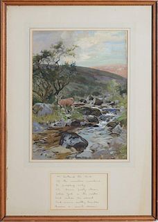 LIONEL EDWARDS (1878-1966): THE BROWN PEATY STREAM