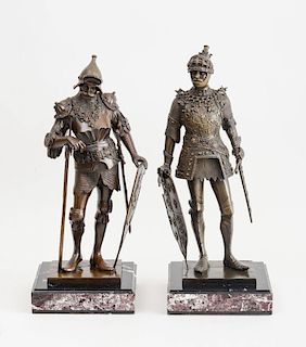 AFTER H. MULLER, A PAIR OF KNIGHTS