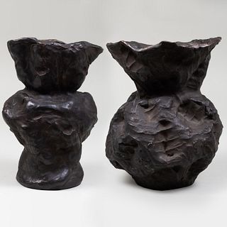 Andrew Lord (b. 1950): <I>Two Vases, Palm/Fist</I>