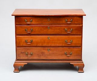 CHIPPENDALE CHEST OF DRAWERS, CONNECTICUT
