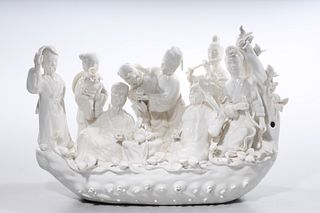 Chinese Blanc de Chine Figure Group