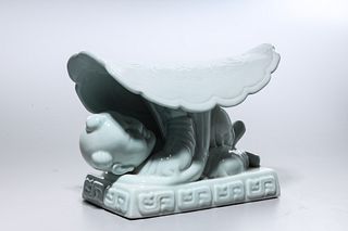 Chinese Glazed Porcelain Figural Pillow