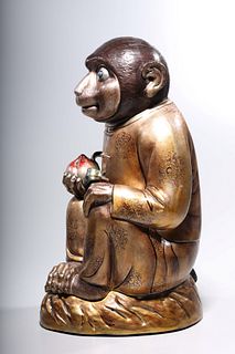 Chinese Ceramic Monkey