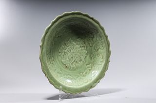 Chinese Celadon Glazed Porcelain Charger