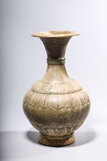 Chinese Green Crackle Glazed Ceramic Vase