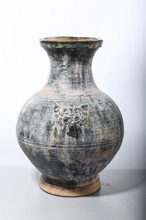 Chinese Green Glazed Han-Style Pottery Jar
