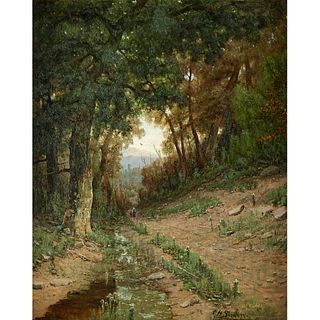 Christopher H. Shearer (American, 1840-1926) Path in the White Mountains