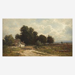 Carl Philipp Weber (American, 1850-1921) Farm Near Rockaway, Morris County, New Jersey