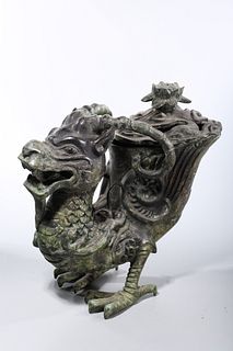 Chinese Bronze Covered Censer
