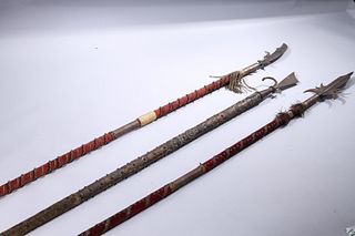 Group of Three Pole Arms