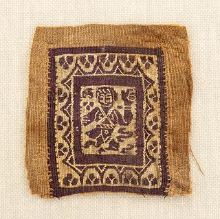 6th C. Egyptian Coptic Textile Fragment Figural