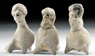Greek Early Hellenistic Pottery Figural Whistles (3)