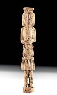 Late Byzantine Bone Standing Female Figure