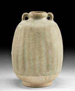 Thai 15th C. Glazed Stoneware Vessel