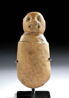 Olmec Stone Celt with Face