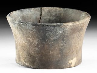 Chavin Pottery Bowl w/ Incised Glyphs