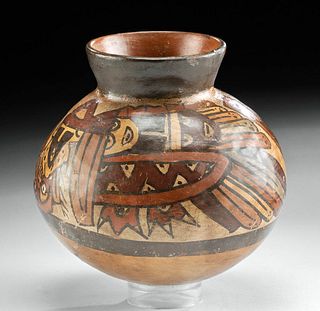 Nazca Polychrome Jar w/ Abstract Creature